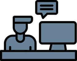 Blogger Vector Icon Design