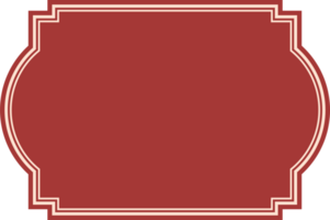ornamental etiqueta Clásico marco. png