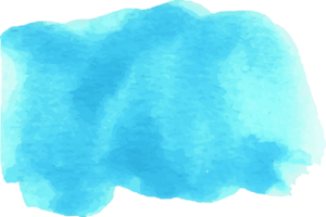 Blue watercolor brush stroke. png