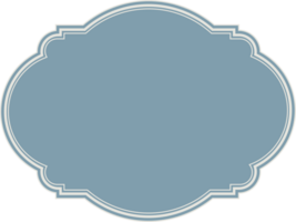 Ornamental label vintage frame. png