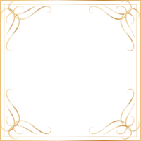 Golden dividers vintage frame. png