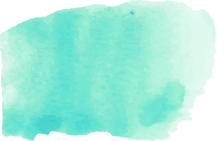 Green mint watercolor brush stroke. png