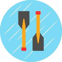 Oars Vector Icon Design