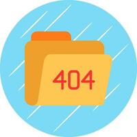 Diseño de icono de vector de error 404