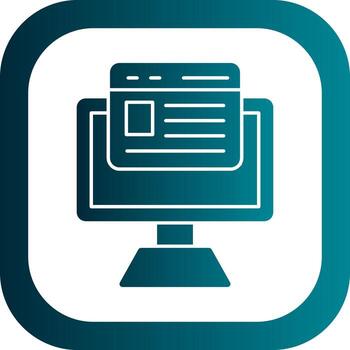 diseño de icono de vector de computadora
