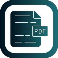 PDF Document Vector Icon Design