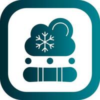 Snowboarding Vector Icon Design