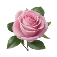 Pink Rose Flower , AI Generative png