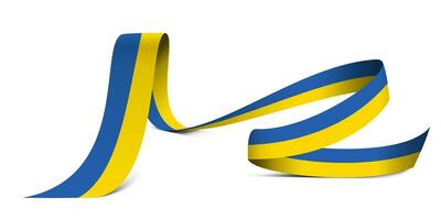 3D Flag on ribbon photo