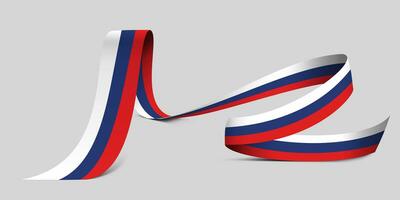 3D Flag on ribbon photo