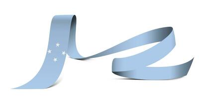 3D Flag on ribbon photo