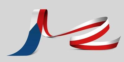 3D Flag on ribbon photo