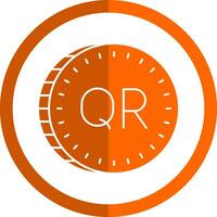 Qatari riyal Vector Icon Design