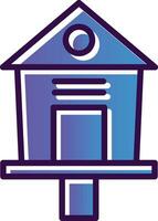 Bird House Vector Icon Design