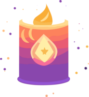 Cute magic candle ai generative png