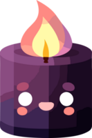 Cute magic candle ai generative png