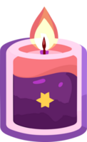 Cute magic candle ai generative png