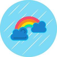 diseño de icono de vector de arco iris