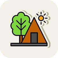 Camping Vector Icon Design