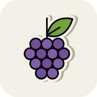 Grapes Vector Icon Design