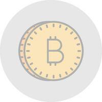 diseño de icono de vector de bitcoin