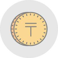 Tenge Vector Icon Design