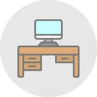 trabajo espacio vector icono diseño