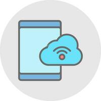 diseño de icono de vector de almacenamiento en la nube