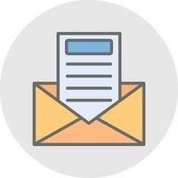 Newsletter Vector Icon Design