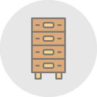 Drawer Vector Icon Design