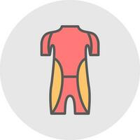 mojado traje vector icono diseño