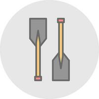 Oars Vector Icon Design