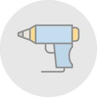 caliente pegamento pistola vector icono diseño