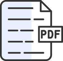 pdf documento vector icono diseño