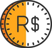 Brazilian Real Vector Icon Design