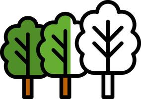 diseño de icono de vector de bosque