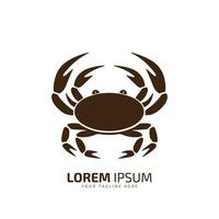 minimal and abstract logo of crab icon crab vector silhouette