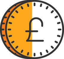 Pound Vector Icon Design