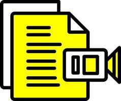 Video File Vector Icon Design