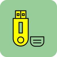 Pendrive Vector Icon Design