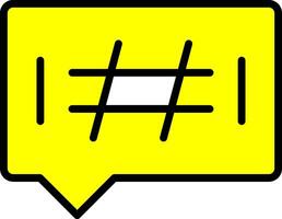 diseño de icono de vector de hashtags