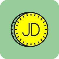 Jordanian dinar Vector Icon Design