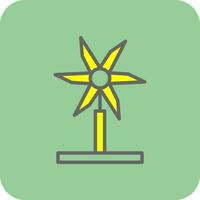 Wind Turbine Vector Icon Design