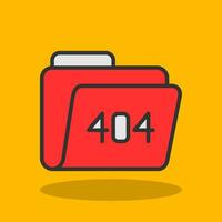 404 Error Vector Icon Design