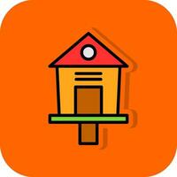 Bird House Vector Icon Design