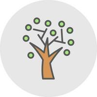 Autumn Tree Vector Icon Design