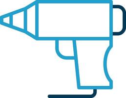 Hot Glue Gun Vector Icon Design