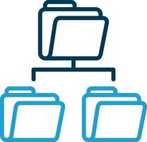 Folder Sharing Vector Icon Design
