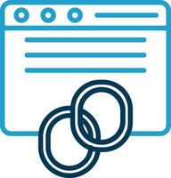 Backlinks Vector Icon Design