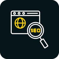 diseño de icono de vector de seo